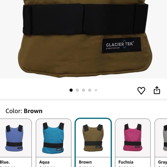 Kids Brown Cooling Vest